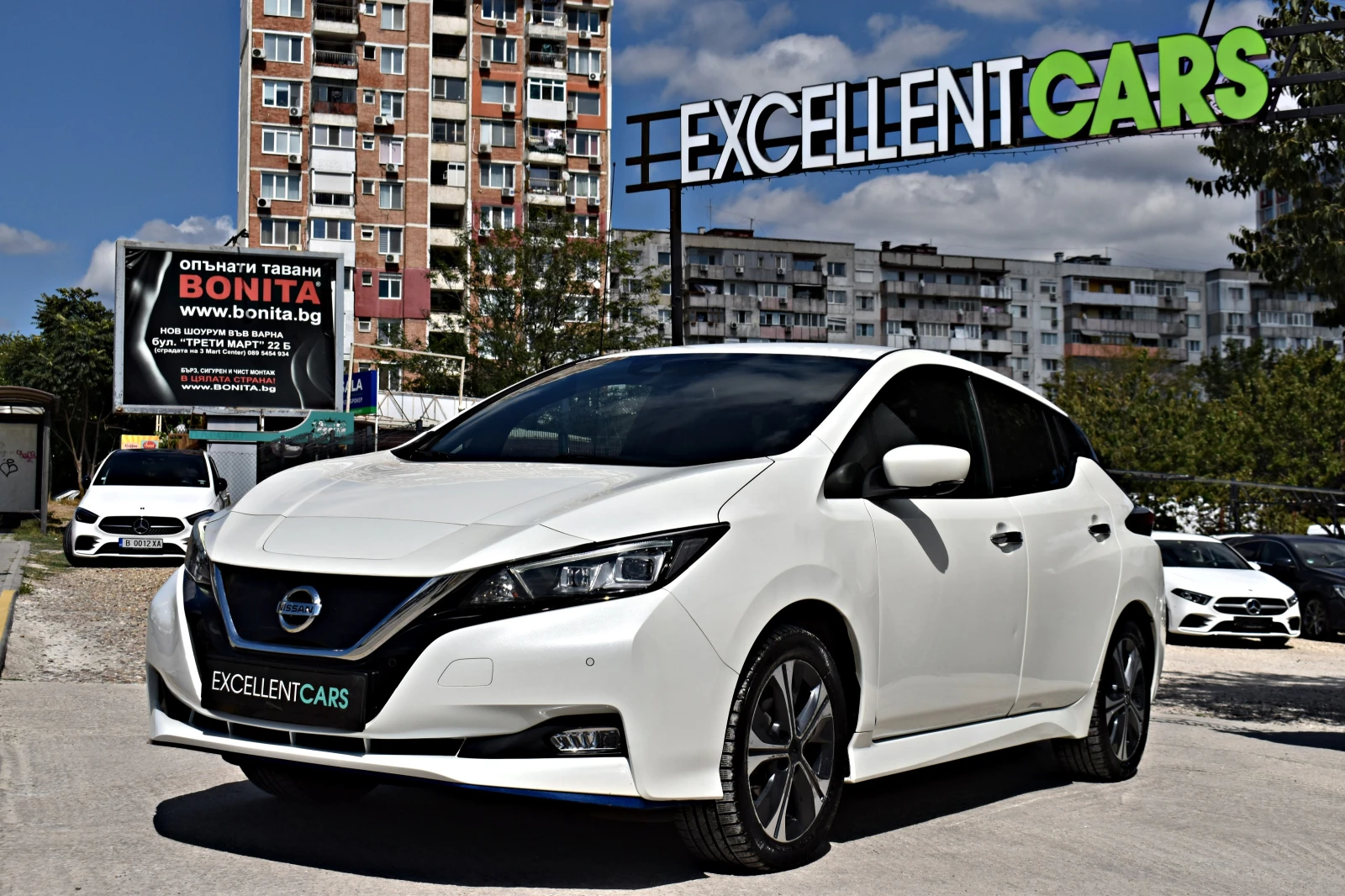 Nissan Leaf  TEKNA* 62kw/h* 218k.c * WHITE_PEARL* 360CAM | Mobile.bg   1