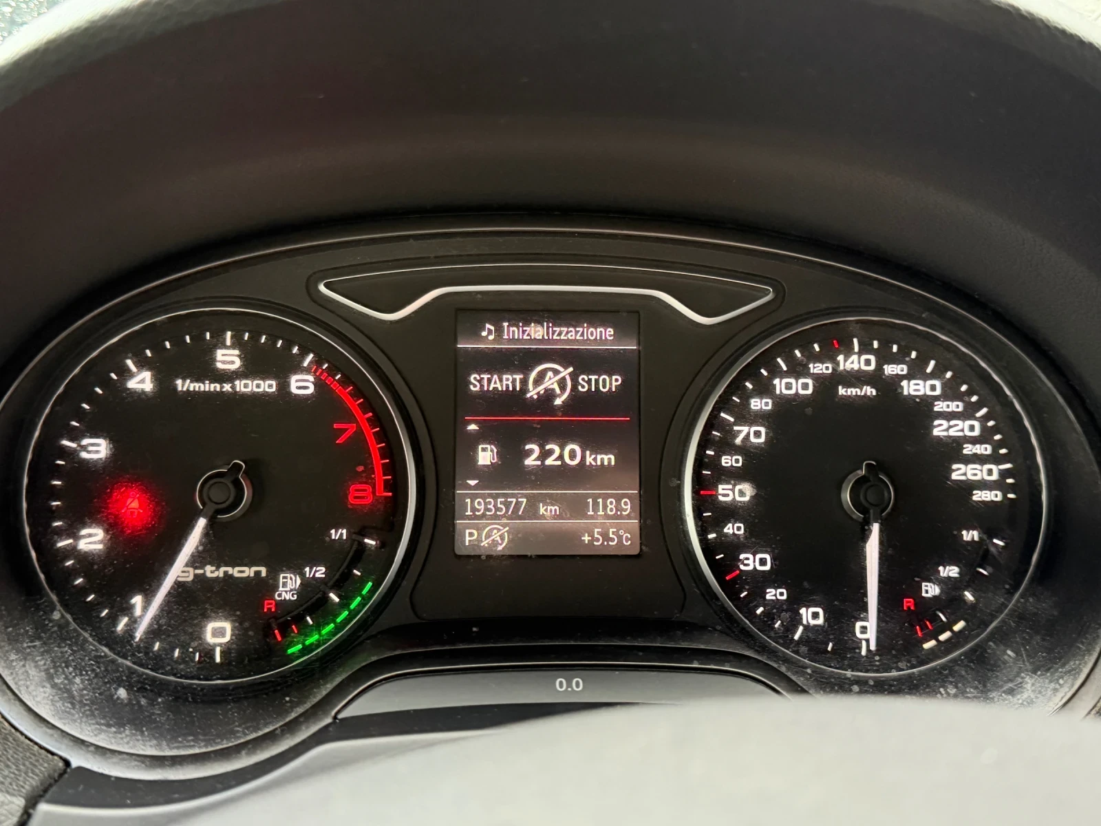 Audi A3 2014G-TRON euro6b 110h.p Italy 1.4CNG 193000км - изображение 6