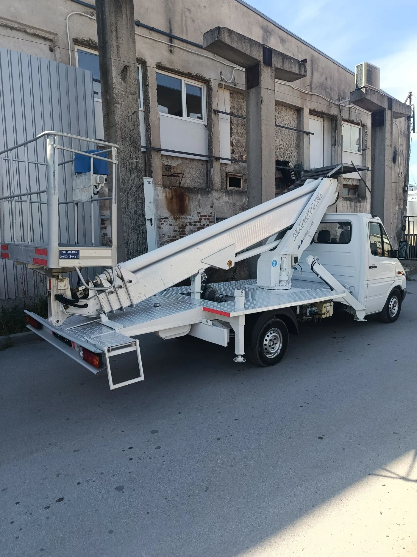 Автовишка Mercedes-Benz MULTITEL 22 ALU, снимка 3 - Индустриална техника - 56234670
