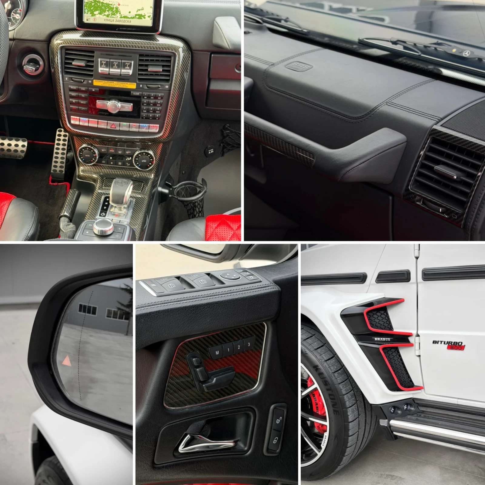 Mercedes-Benz G 63 AMG BRABUS 800/ CARBON/ 4MATIC/ DESIGNO/ 3xTV/ | Mobile.bg   13