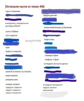 Части от пежо 406, снимка 11