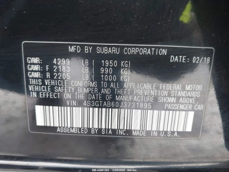 Subaru Impreza 2l 2.0I Premium, снимка 9 - Автомобили и джипове - 53501538