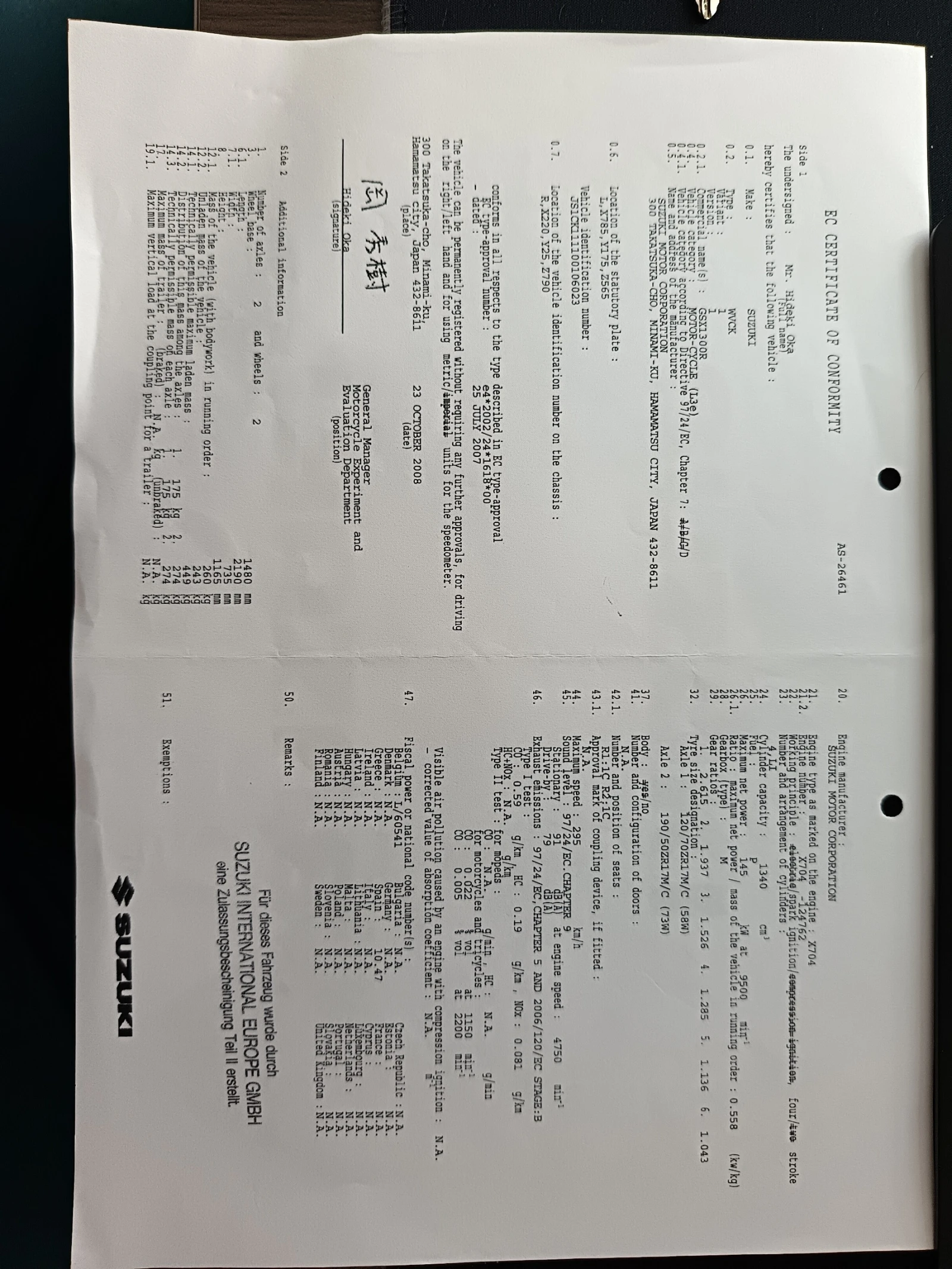 Suzuki Hayabusa GSX1300R, снимка 7 - Мотоциклети и мототехника - 53705277