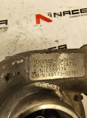 Турбо за HYUNDAI KIA 1.4CDRI 75/90hp D4FC - 4917302701 , снимка 4