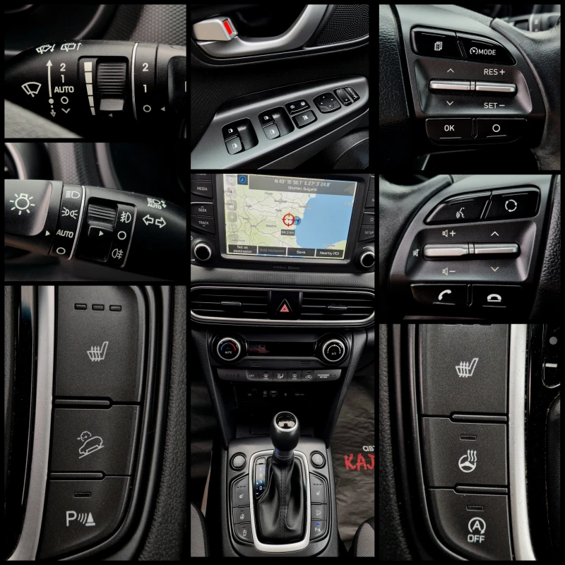 Hyundai Kona 4x4 / РЕАЛНИ КМ. / ВСИЧКИ ЕКСТРИ, снимка 14 - Автомобили и джипове - 52774728