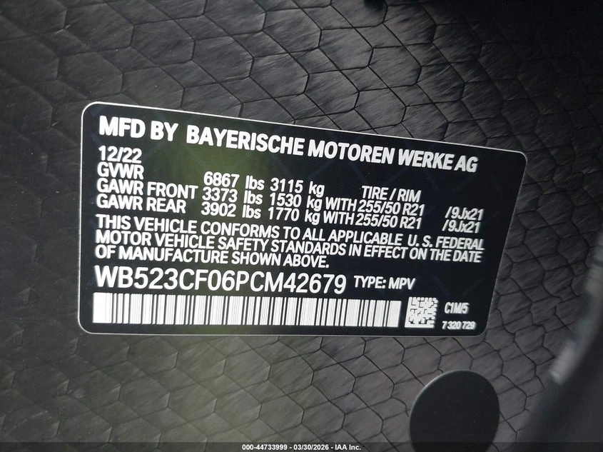 BMW iX xDrive50, снимка 9 - Автомобили и джипове - 54378657