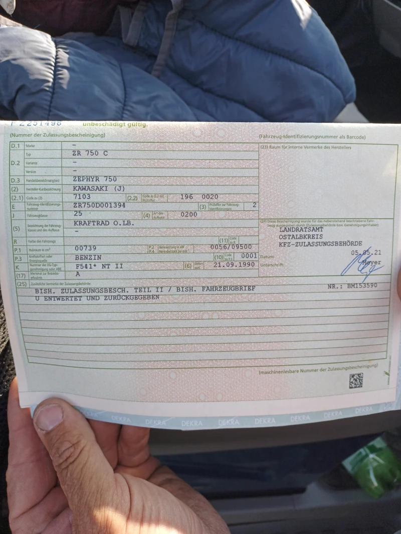 Kawasaki Zephyr 750, снимка 14 - Мотоциклети и мототехника - 50619449