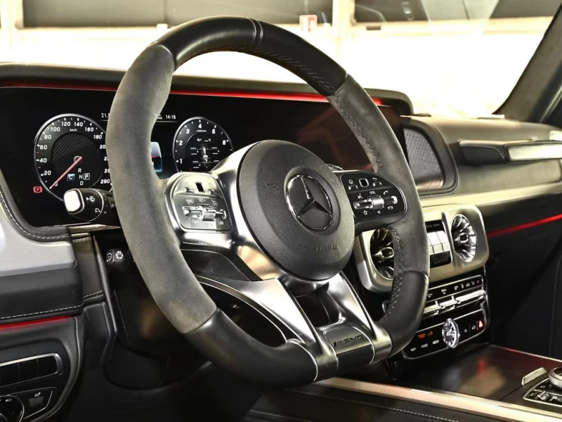Mercedes-Benz G 63 AMG EXCLUSIVE/585HP/MASSAGE/MEMO/BURM/360/AHK/581g, снимка 5 - Автомобили и джипове - 52391229