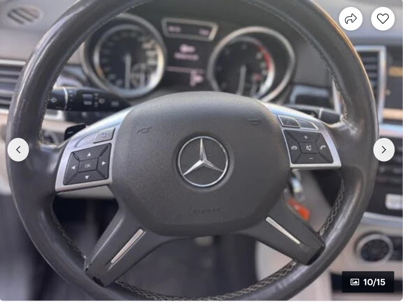 Mercedes-Benz ML 350 AMG* PACK* ПОДГРЕВ* КАМЕРА* КЕЙЛЕС* LANE* ASSIST* , снимка 7 - Автомобили и джипове - 52086763