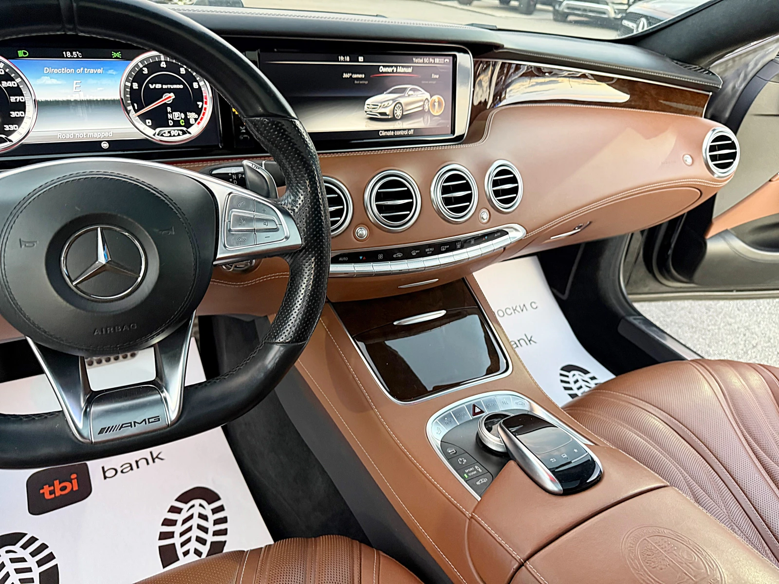 Mercedes-Benz S 63 AMG BRABUS-DISTRINIK-4x4-BURMESTER-PANORAMA-HEAD UP !! | Mobile.bg � ����������� 12