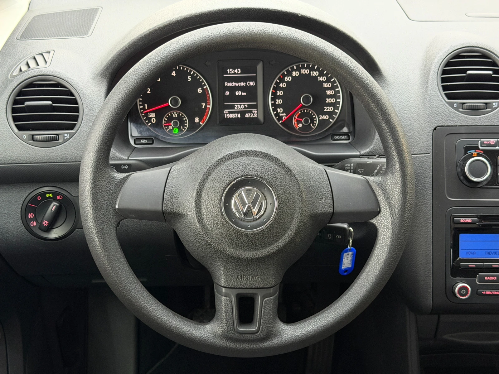 VW Caddy 2.0i EcoFuel (фабричен метан)ПЪЛНА ИСТОРИЯ В VW, снимка 11 - Автомобили и джипове - 54869312