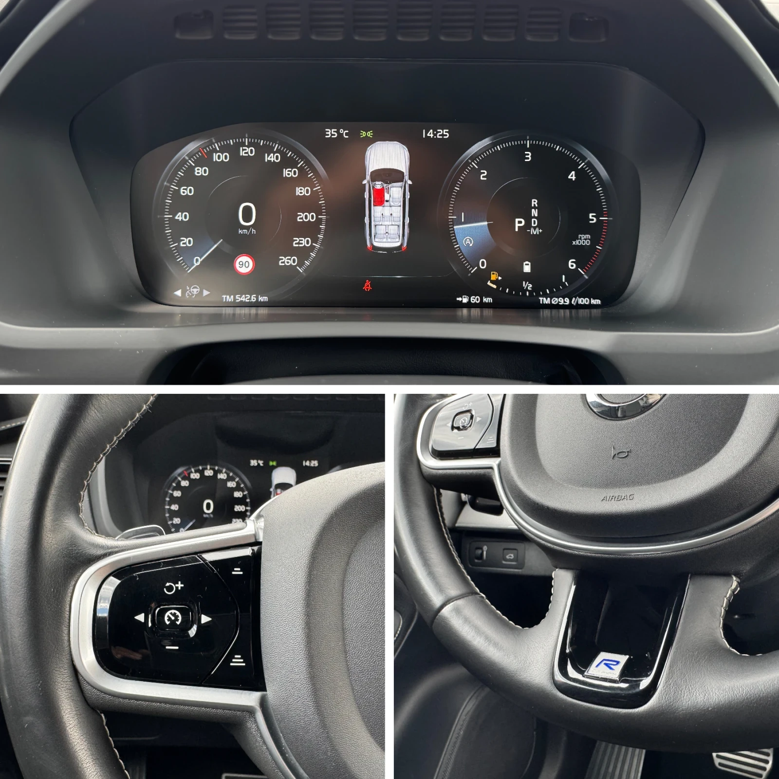 Volvo Xc90 B5* R-DESIGN* FACELIFT* BLACK EDITION* 7 МЕСТА* , снимка 11 - Автомобили и джипове - 55252806