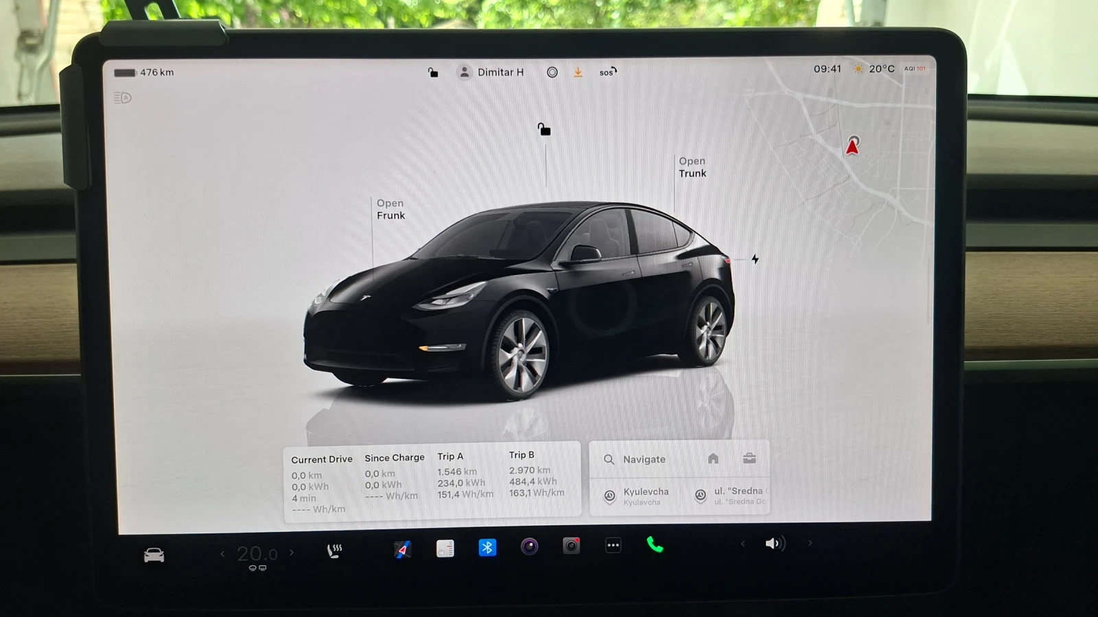 Tesla Model Y Long Range 82kw Dual Motor (4x4) , снимка 14 - Автомобили и джипове - 54511436