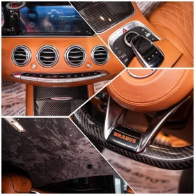 Mercedes-Benz S 63 AMG FULL BRABUS CARBON BURM HUD 360 ЛИЗИНГ 100%, снимка 16