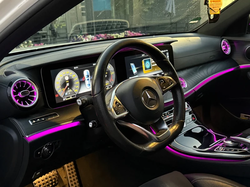Mercedes-Benz E 350 AMG DIGITAL HEAD-UP DISTR MULTIBEAM БЯЛА ПЕРЛА, снимка 10 - Автомобили и джипове - 53340883
