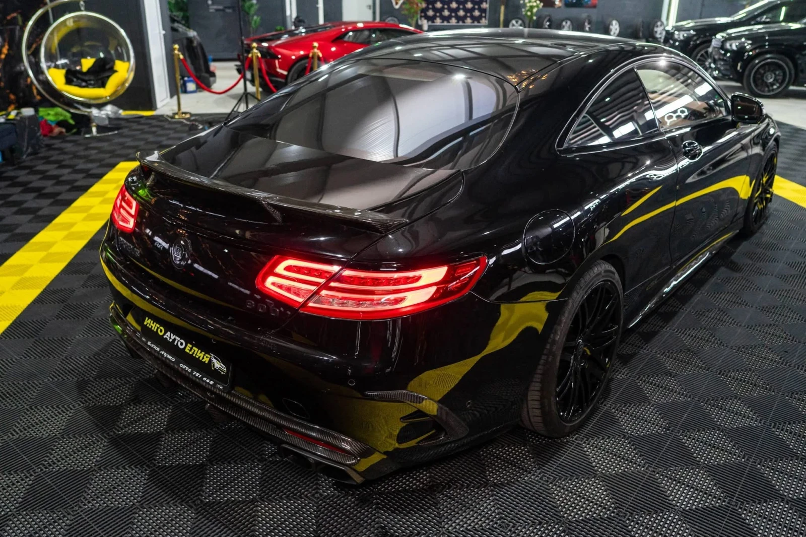 Mercedes-Benz S 63 AMG FULL BRABUS CARBON BURM HUD 360 ЛИЗИНГ 100%, снимка 10 - Автомобили и джипове - 54037992