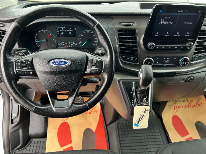 Ford Transit 2.0TDCi ДЪЛГА БАЗА/ДВЕ СТРAНИЧНИ ВРАТИ/НАВИ/LED/, снимка 13 - Бусове и автобуси - 52083162