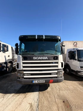 Scania 124 G 420 8x2 с Кран, снимка 2