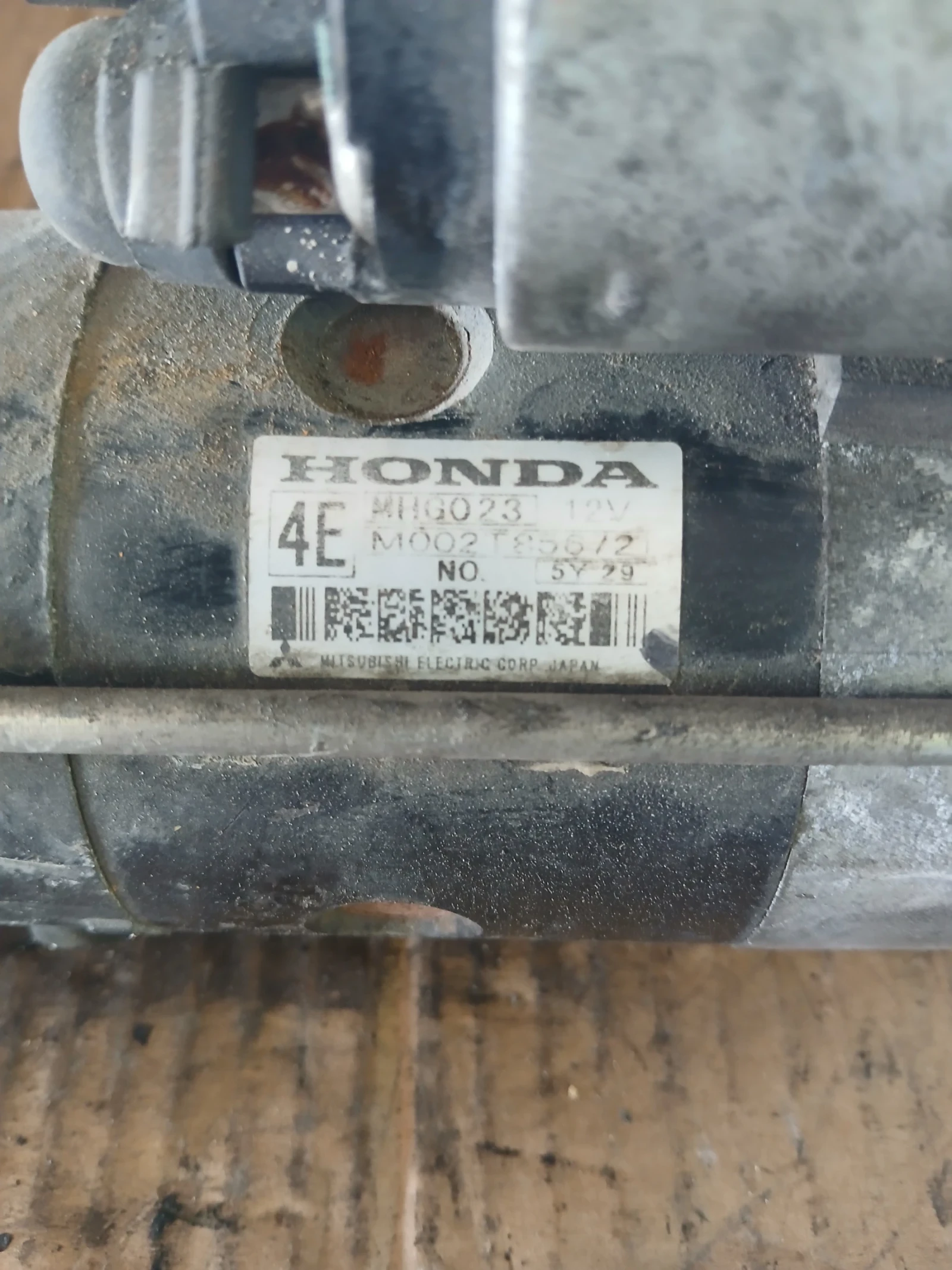 M002T85672 стартер Honda CR-V 2.2 дизел 2006г , снимка 2 - Части - 55385280