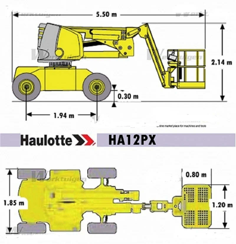 Автовишка Друга марка HAULOTTE HA 12 PX 4x4, снимка 15 - Индустриална техника - 49221199