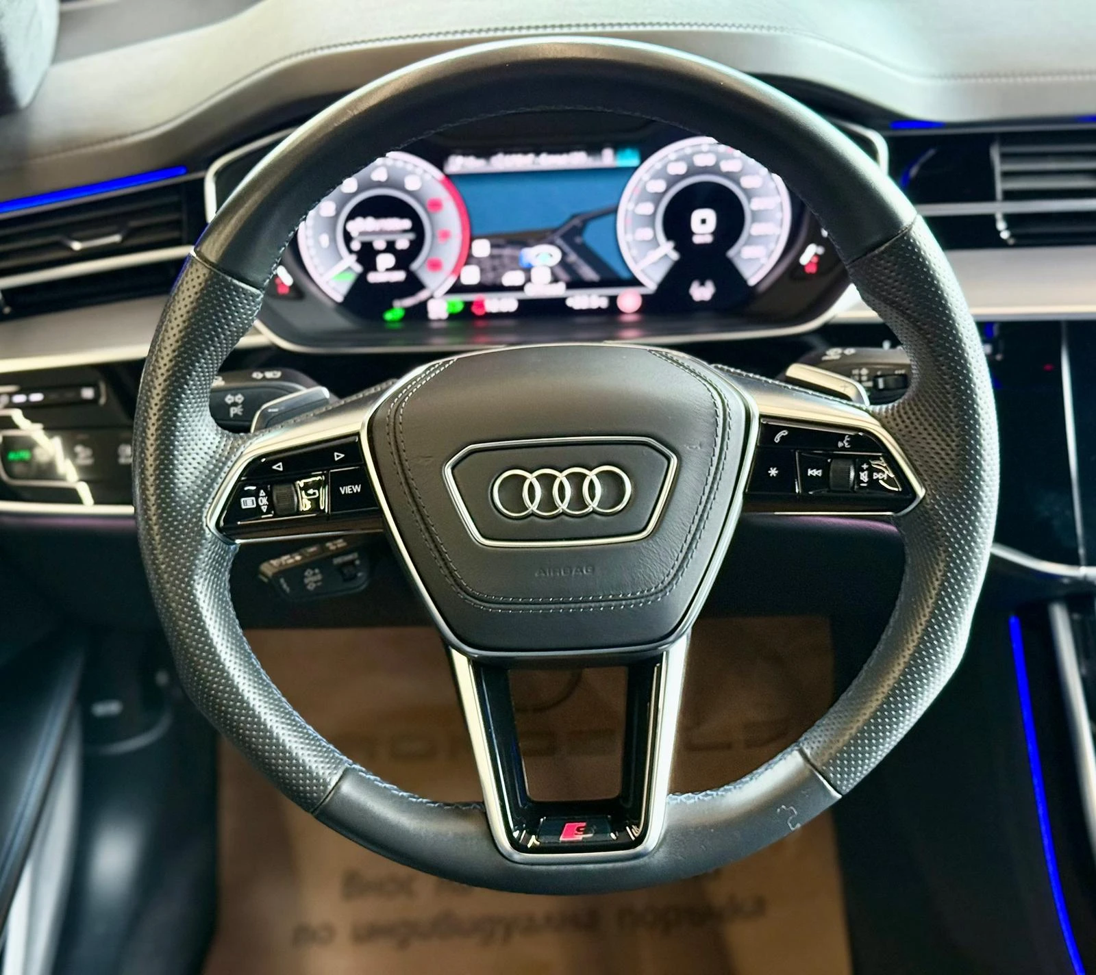 Audi A8 L* 60 TFSI* S-Line* Подгрев* Обдух* TV* Лизинг , снимка 10 - Автомобили и джипове - 54630344