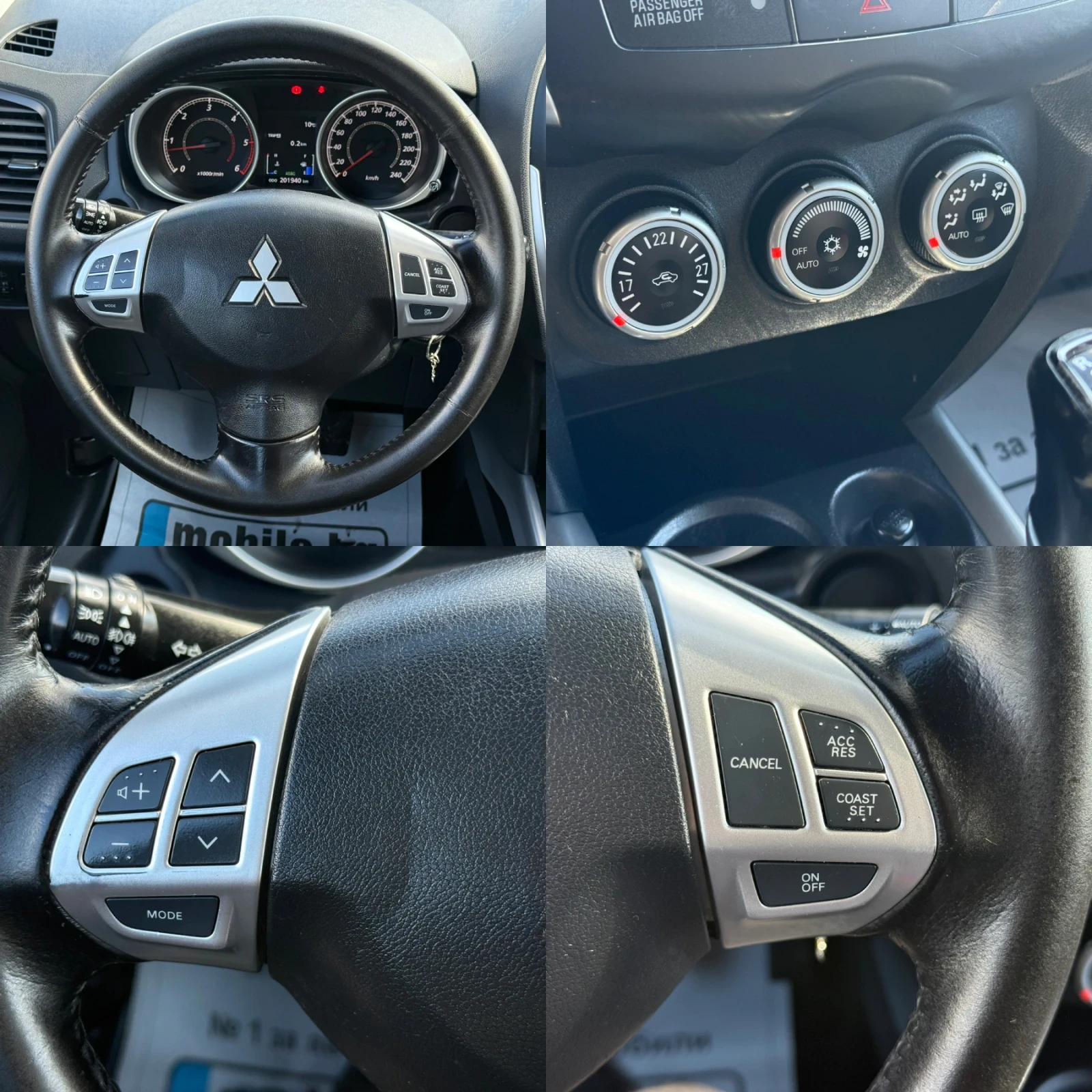 Mitsubishi ASX * 1.8D-ID* Euro 5B* Реални Км* ТОП* 150hp* , снимка 12 - Автомобили и джипове - 54392742