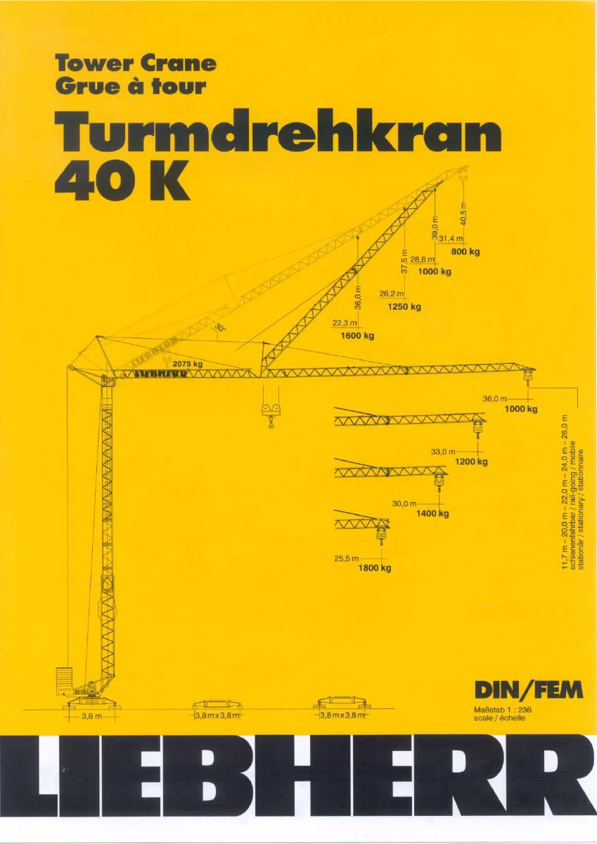 Кулокранове Liebherr 40K