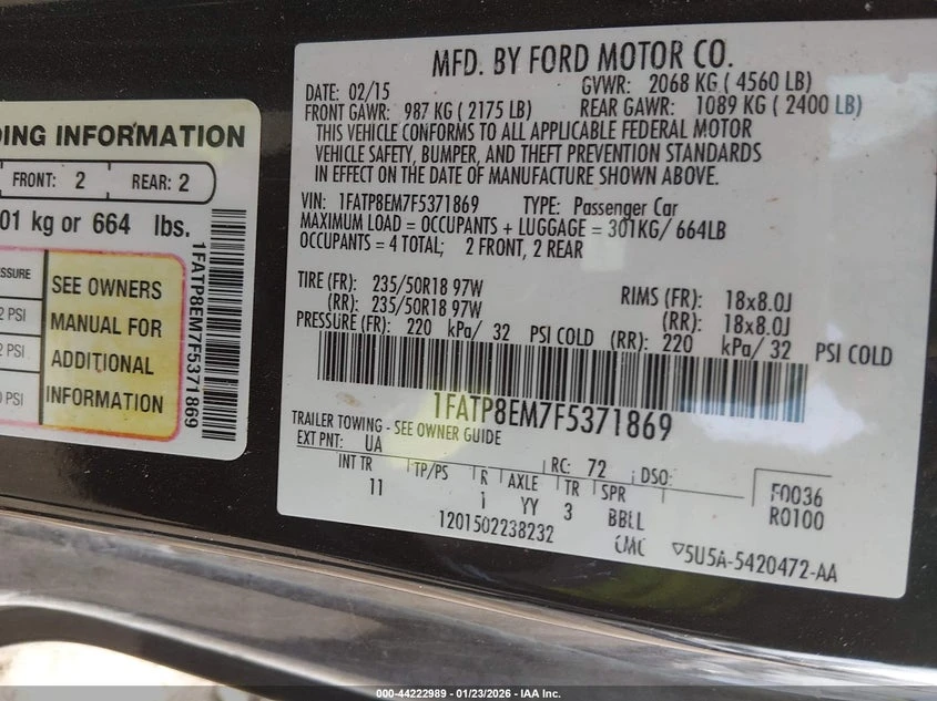 Ford Mustang 3.7l V6, снимка 9 - Автомобили и джипове - 53751444