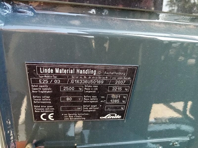 Електрокар Linde Е25- 80V, снимка 17 - Индустриална техника - 29272863