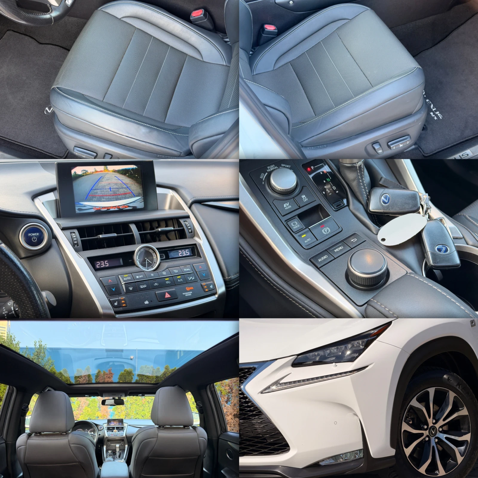Lexus NX 300h 2.5HAYBRID-F-SPORT-ПОДГРЕВ-KEYLESS-КАМЕРА-ПАНОРАMA, снимка 17 - Автомобили и джипове - 55155557