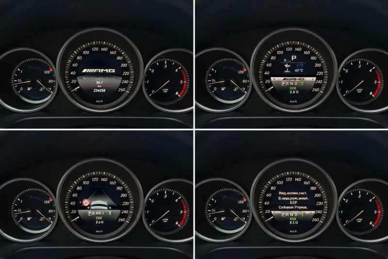 Mercedes-Benz E 350 AMG-PACK БЯЛА ПЕРЛА ТОП ВИЗИЯ, снимка 14 - Автомобили и джипове - 53214032