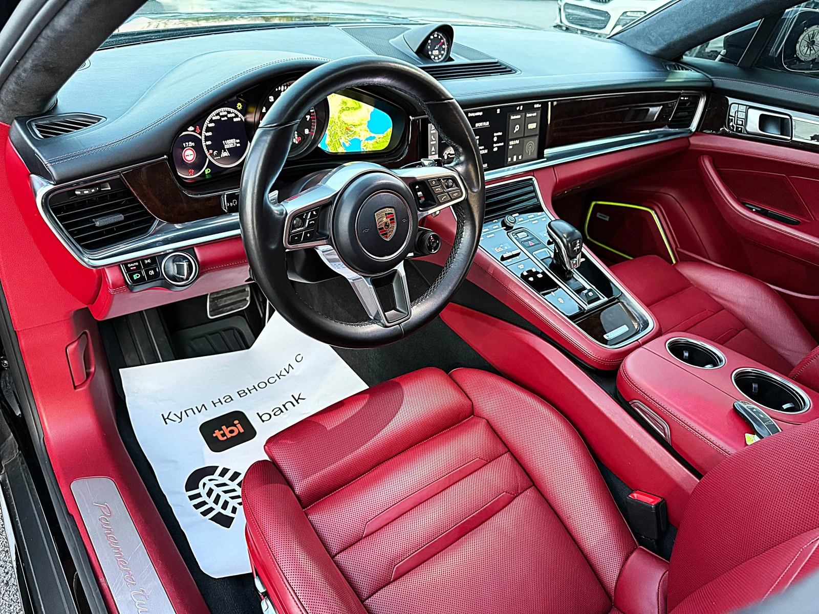 Porsche Panamera TURBO-PANORAMA-DISTRONIK-BOSE-4x4-ОБДУХВАНЕ-КАМЕРА, снимка 9 - Автомобили и джипове - 54323596