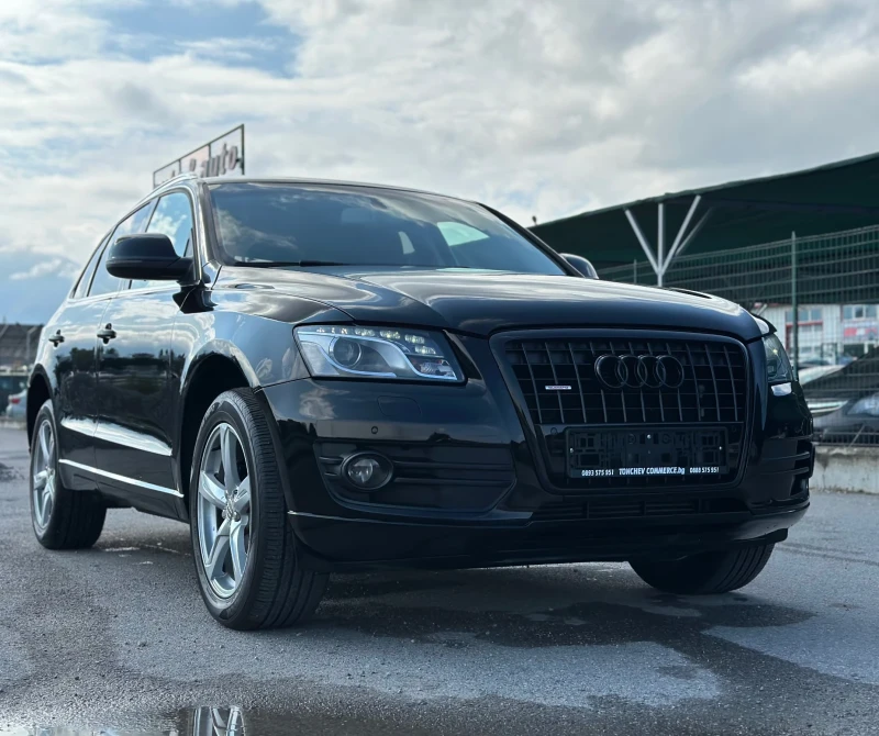 Audi Q5 2.0-TDI-quattro-6-speed-LED-XENON-KOJA-PODGREV-TOP, снимка 1 - Автомобили и джипове - 47305287