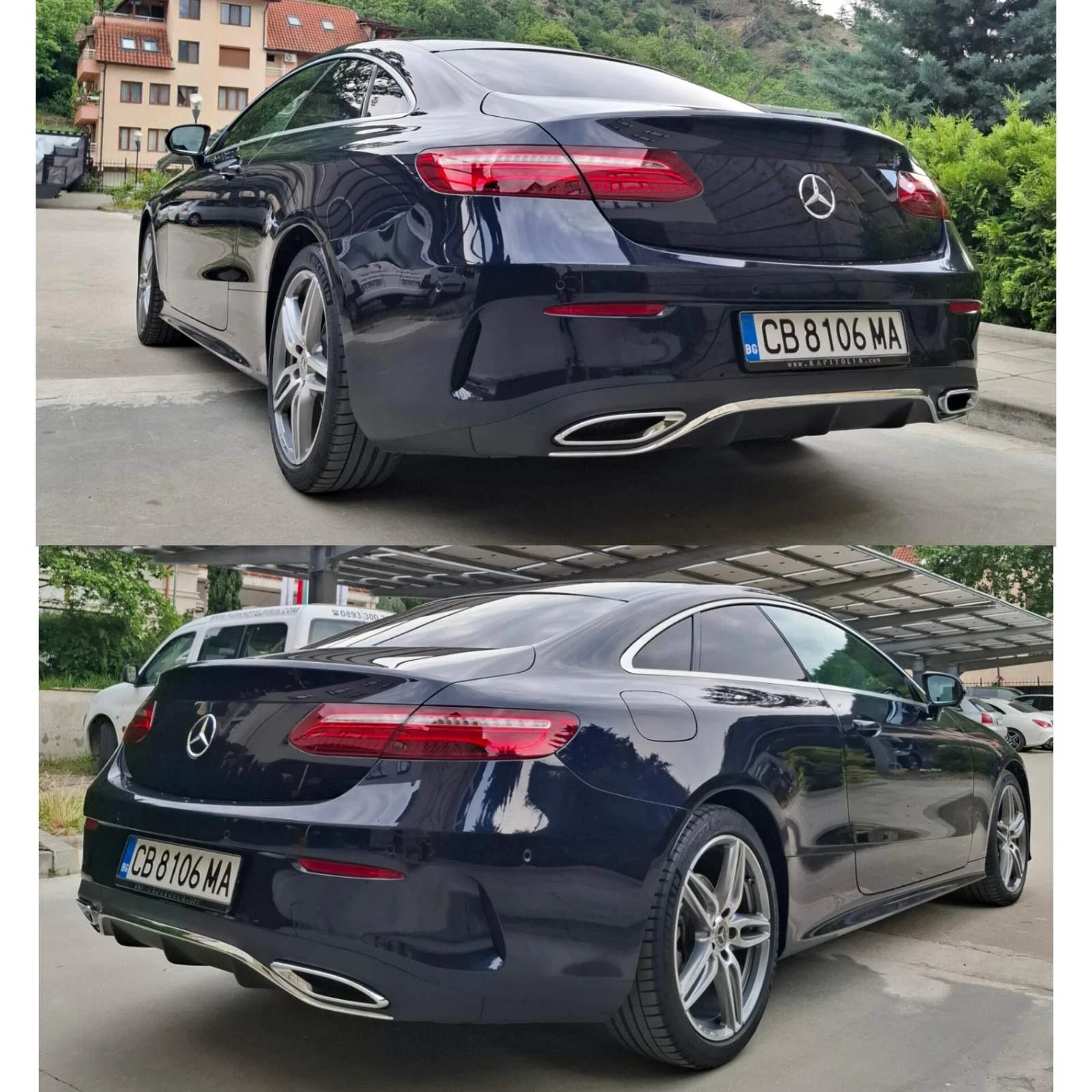 Mercedes-Benz E 220  AMG/4X4 9G/90000хил.км, снимка 9 - Автомобили и джипове - 55280383