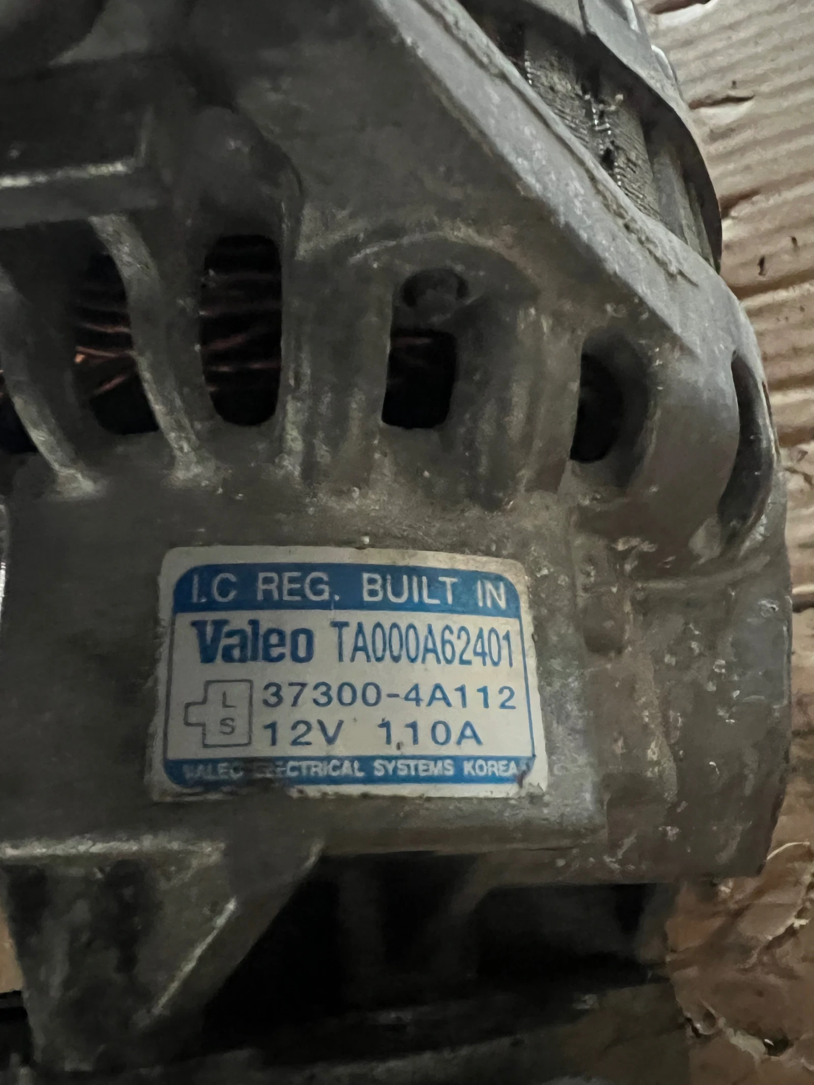 37300-4A112 12V 110A ���������� KIA SORENTO 2.5CRDI    37300-4A112 Valeo TA000A62401 | Mobile.bg � ����������� 2