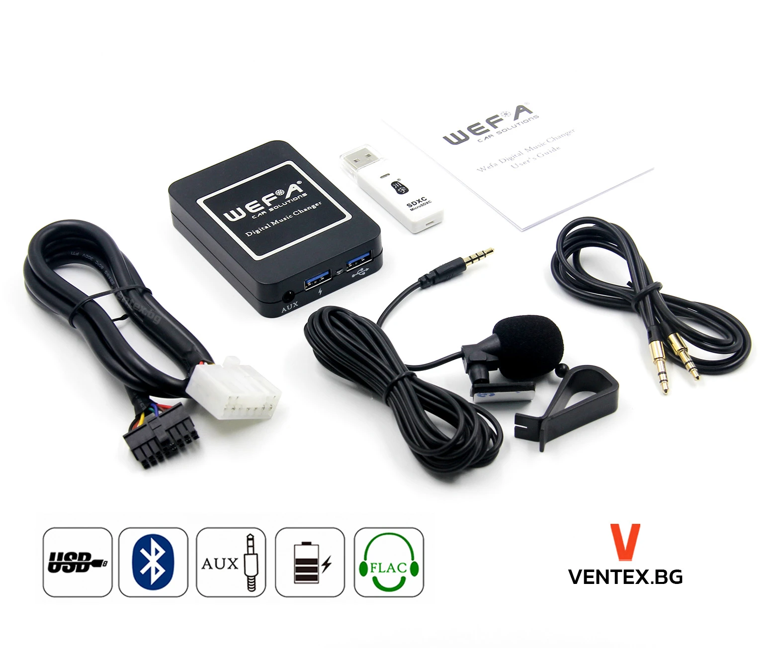 Дигитален CD чейнджър за Toyota от 1994 до 2005 WEFA Bluetooth USB AUX блутут за радио тойота флашка | Mobile.bg — изображение 1