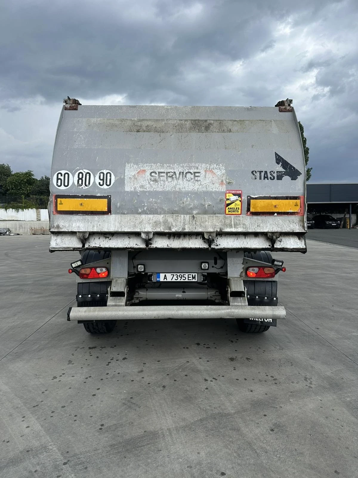 Полуремарке Stas SA338 28 m3 14 броя тара 5000 кг, снимка 4 - Ремаркета - 55398366
