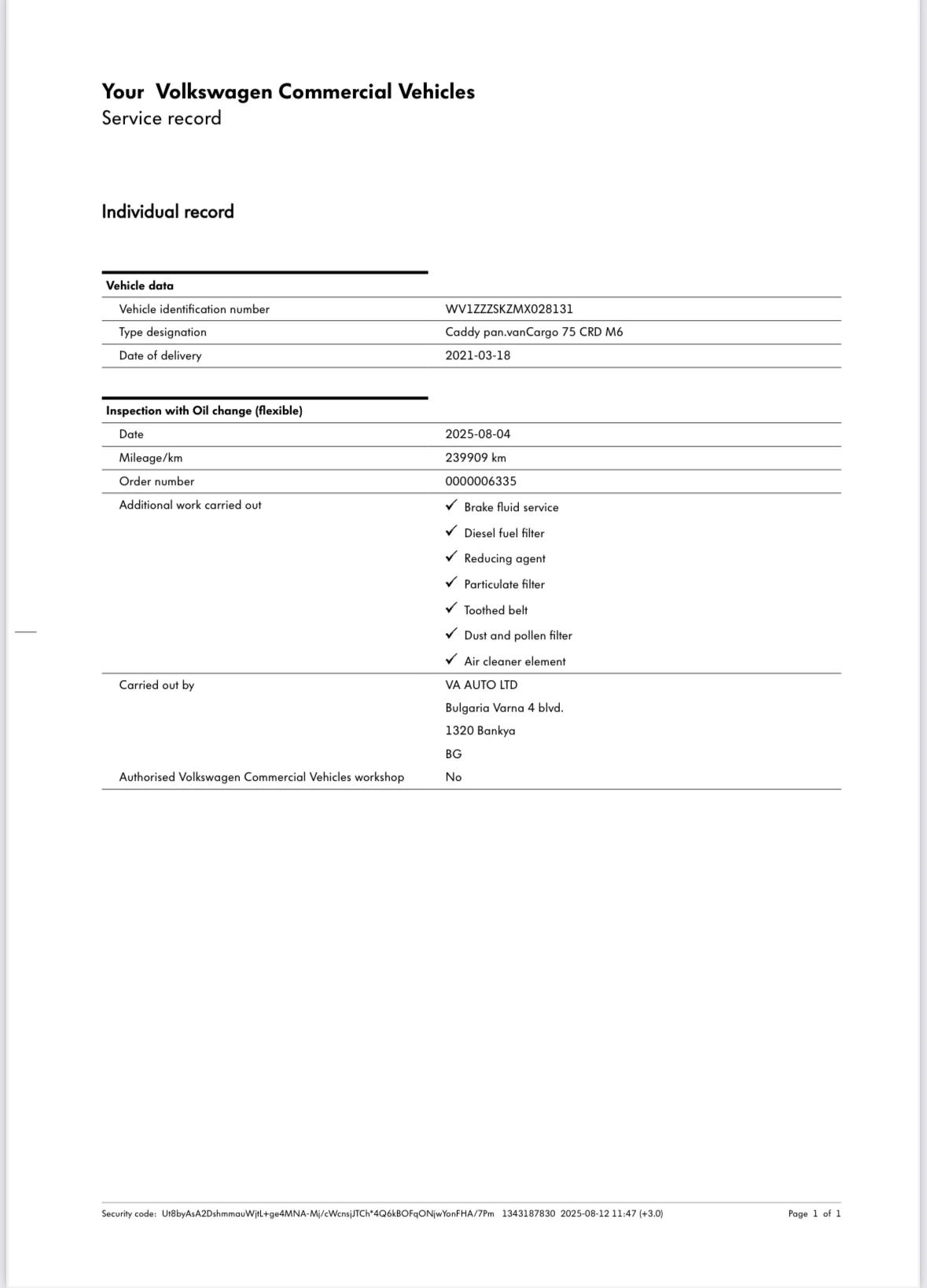 VW Caddy 2.0TDI - 102 k.c / Пълна сервизна история ! | Mobile.bg — изображение 14