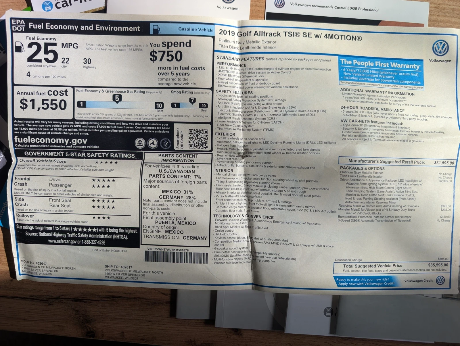 VW Golf Alltrack 7.5, снимка 17 - Автомобили и джипове - 54340277