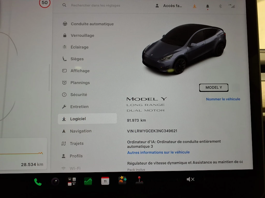 Tesla Model Y Long Range Dual Motor 75 KW Leather Panorama, снимка 9 - Автомобили и джипове - 56288518
