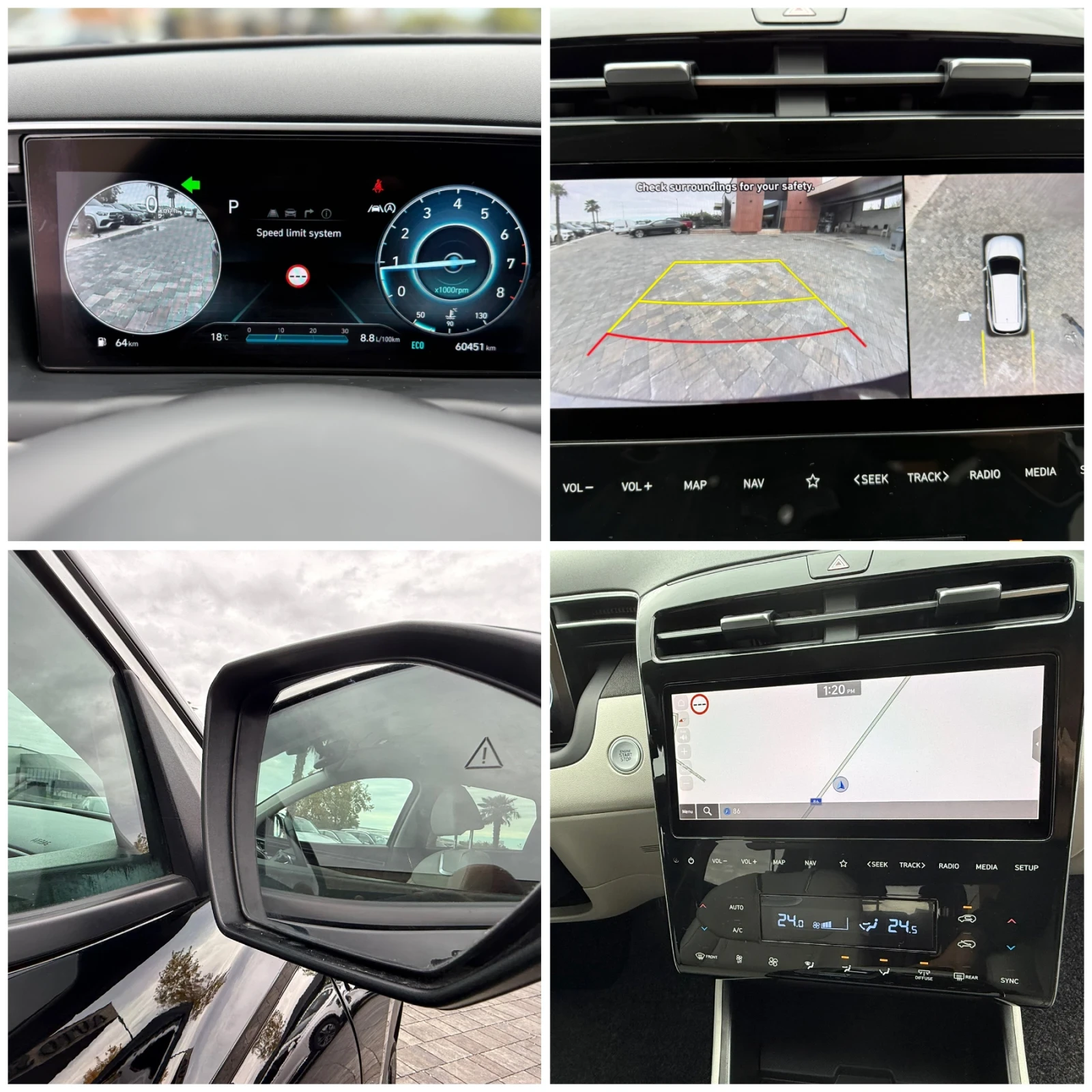 Hyundai Tucson 1, 6 mild Hybrid 58000km= 4x4 Подгр/Обдухване= Т | Mobile.bg — изображение 16