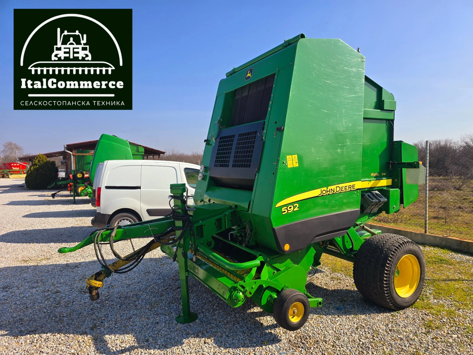 Балировачка John Deere 592 RotoFLOW  мрежа+ сезал, снимка 5 - Селскостопанска техника - 53744079