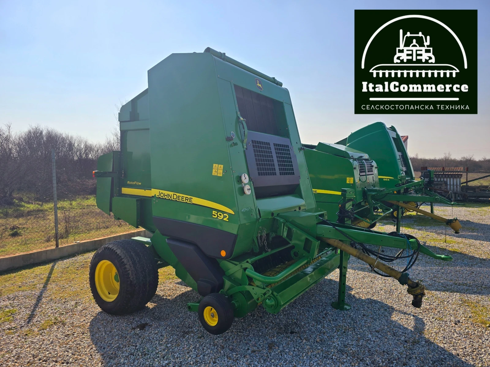 Балировачка John Deere 592 RotoFLOW  мрежа+ сезал, снимка 9 - Селскостопанска техника - 53744079