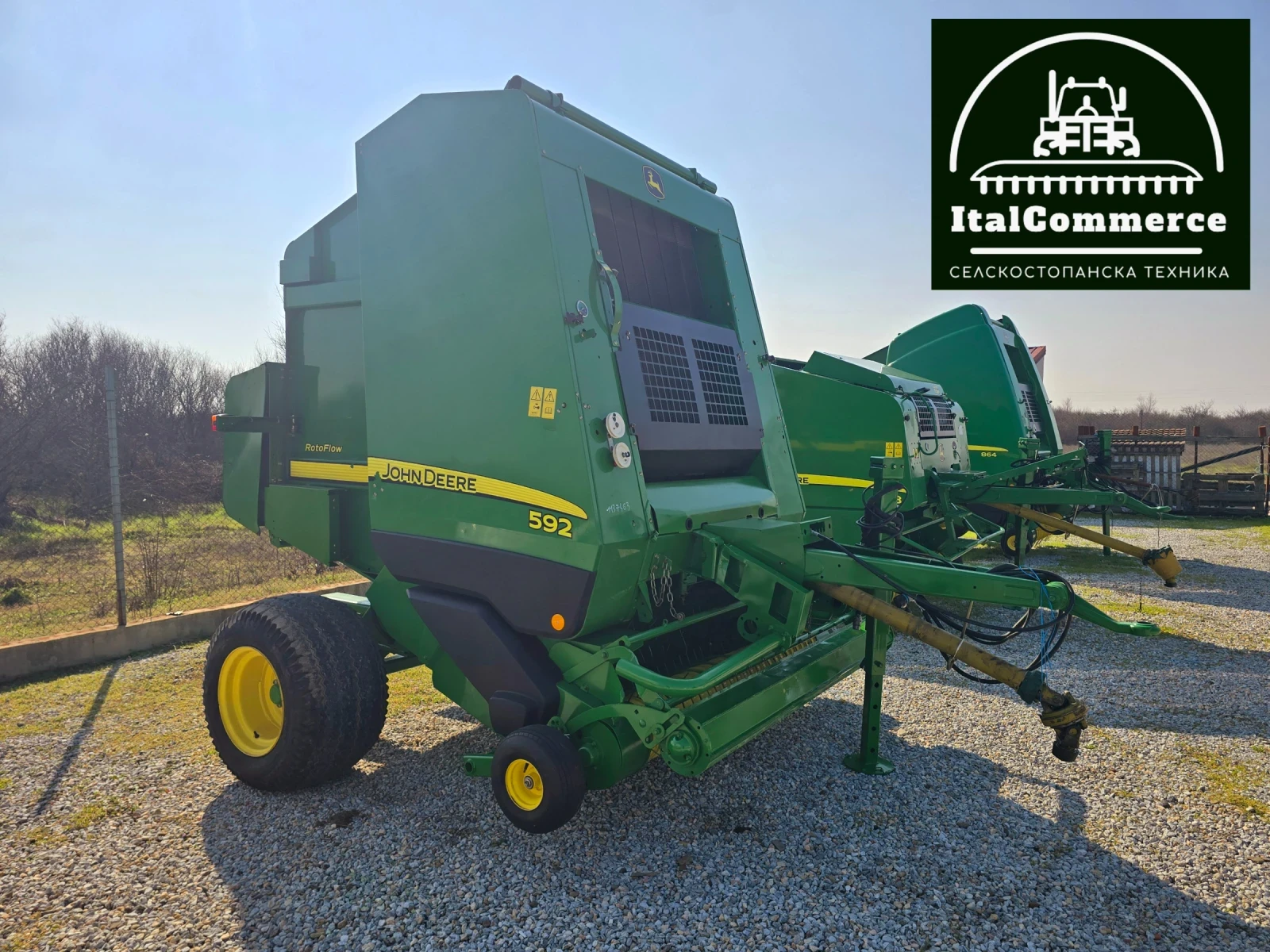Балировачка John Deere 592 RotoFLOW  мрежа+ сезал, снимка 8 - Селскостопанска техника - 53744079
