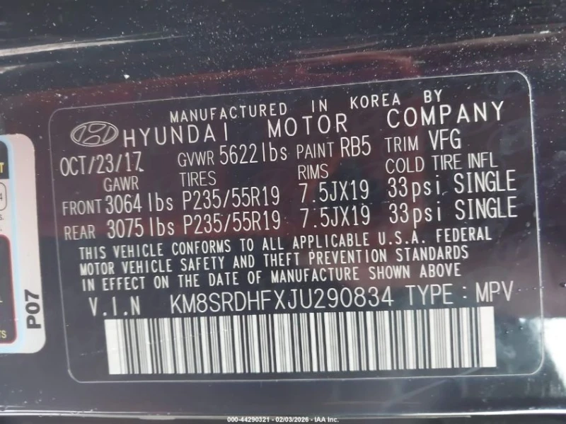 Hyundai Santa fe 3.3L V-6 DI, DOHC, VVT, 290HP All Wheel Drive, снимка 15 - Автомобили и джипове - 53564302