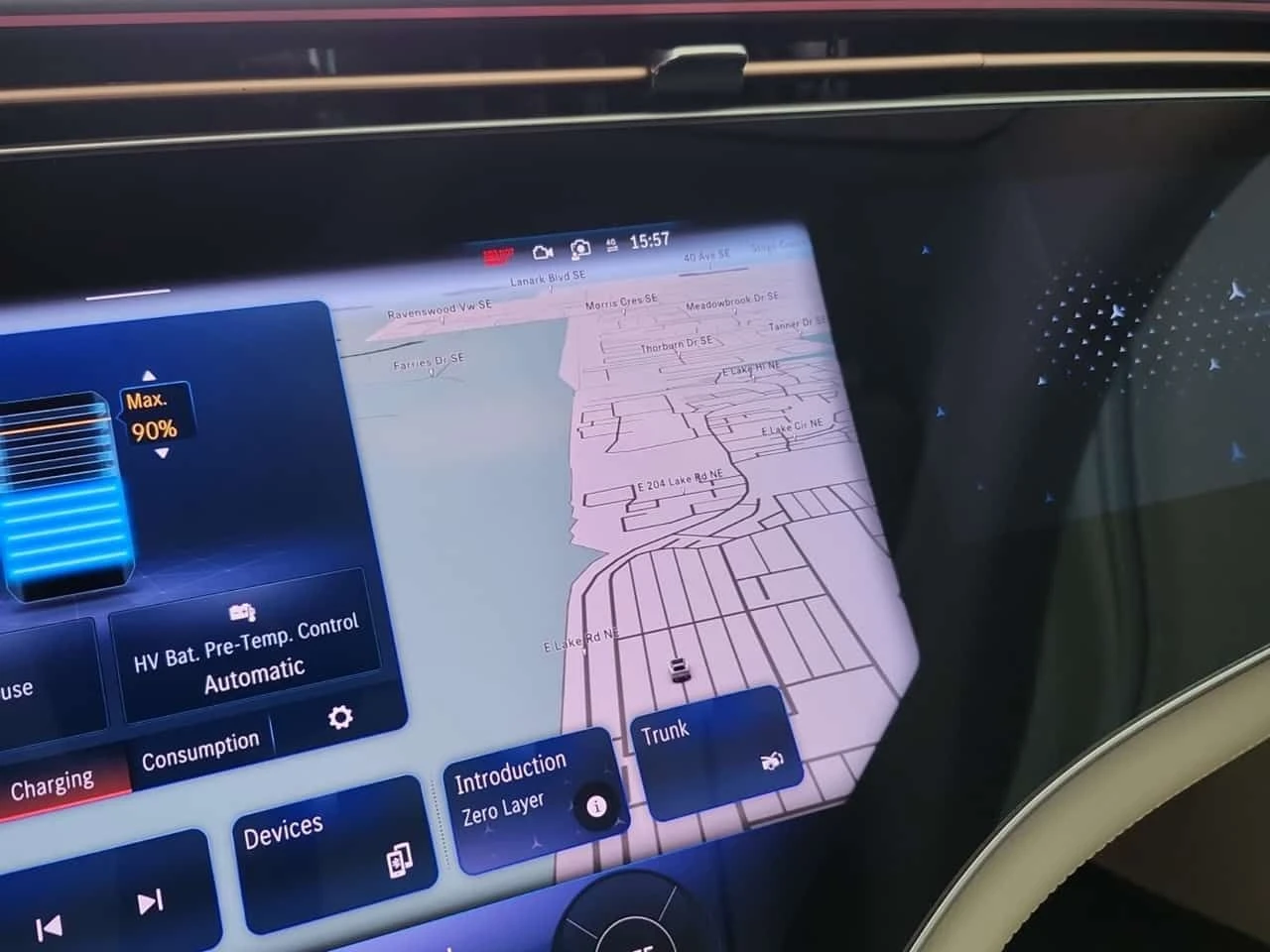 Mercedes-Benz EQS 580| BURMESTER| HEAD-UP| PANO| 360| AMBIENT| , снимка 10 - Автомобили и джипове - 54156738