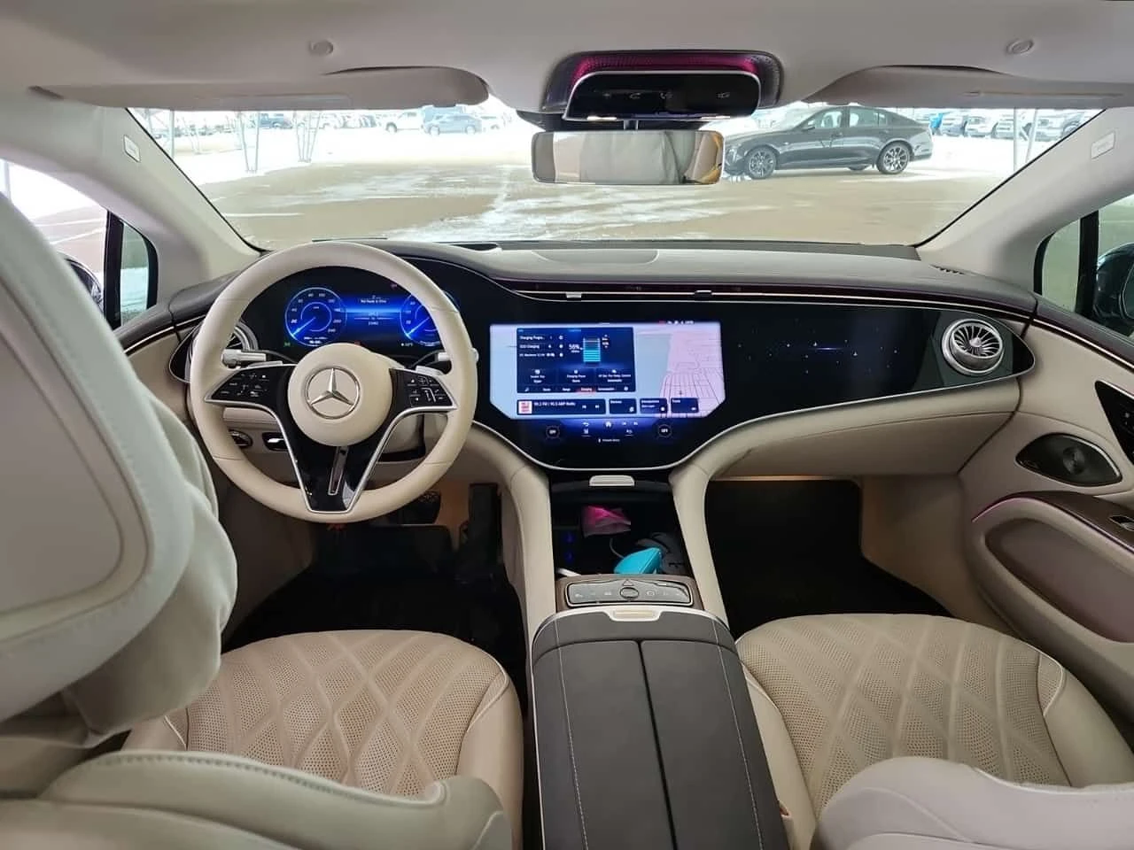 Mercedes-Benz EQS 580| BURMESTER| HEAD-UP| PANO| 360| AMBIENT| , снимка 8 - Автомобили и джипове - 54156738