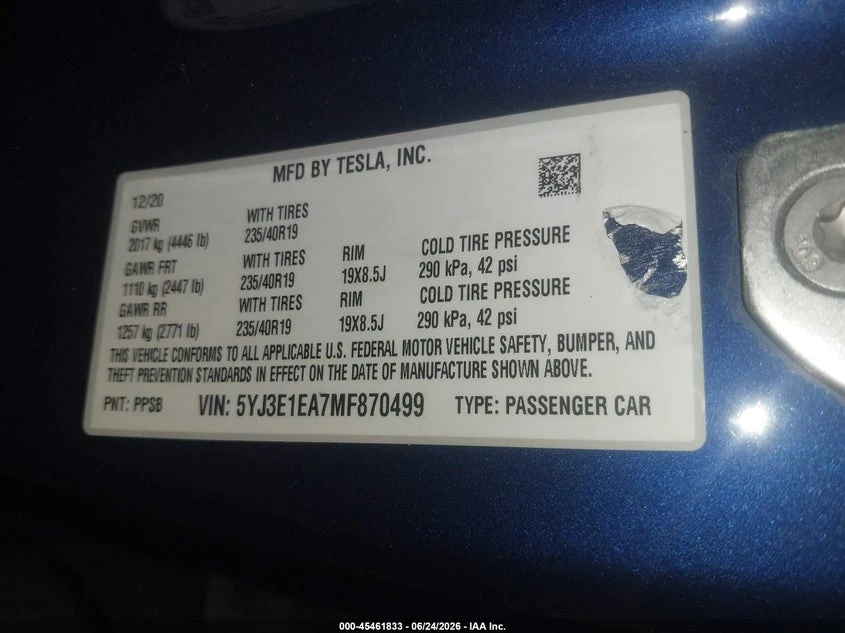 Tesla Model 3 Standard Range Plus Rear-Wheel Drive, снимка 9 - Автомобили и джипове - 55272140