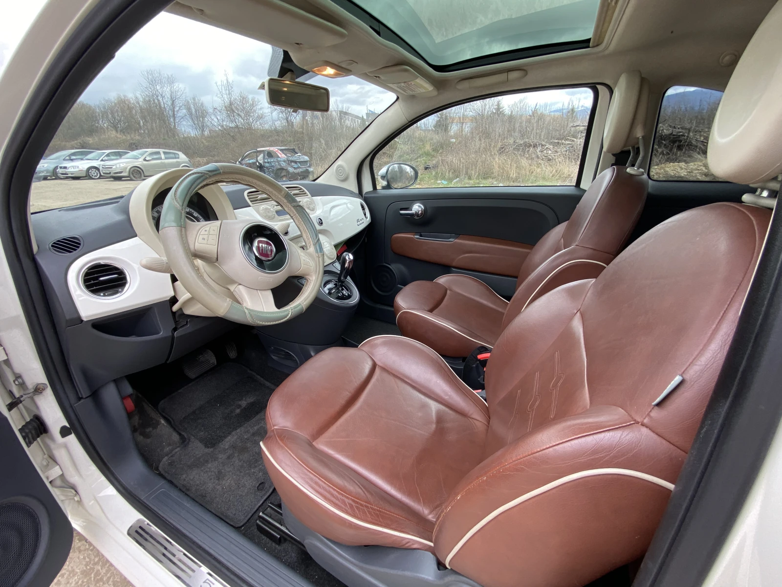 Fiat 500 1.2i, автоматик, сменена помпа ск.кутия, снимка 6 - Автомобили и джипове - 53974304