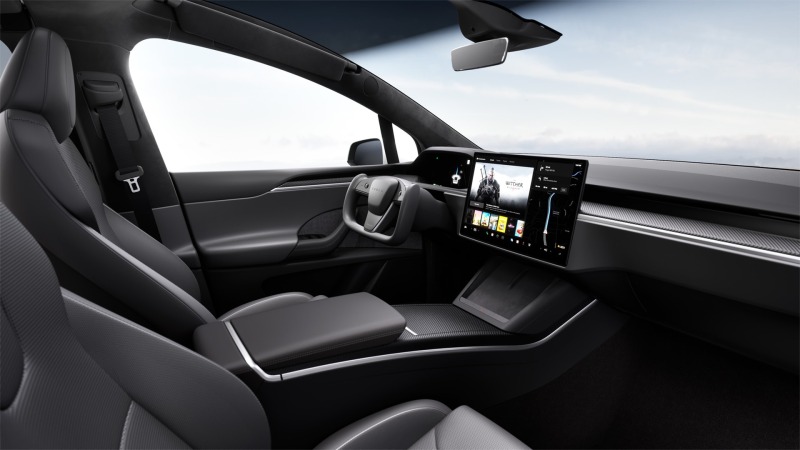 Tesla Model X Tri-Motor = Plaid= Carbon Гаранция, снимка 4 - Автомобили и джипове - 46070927
